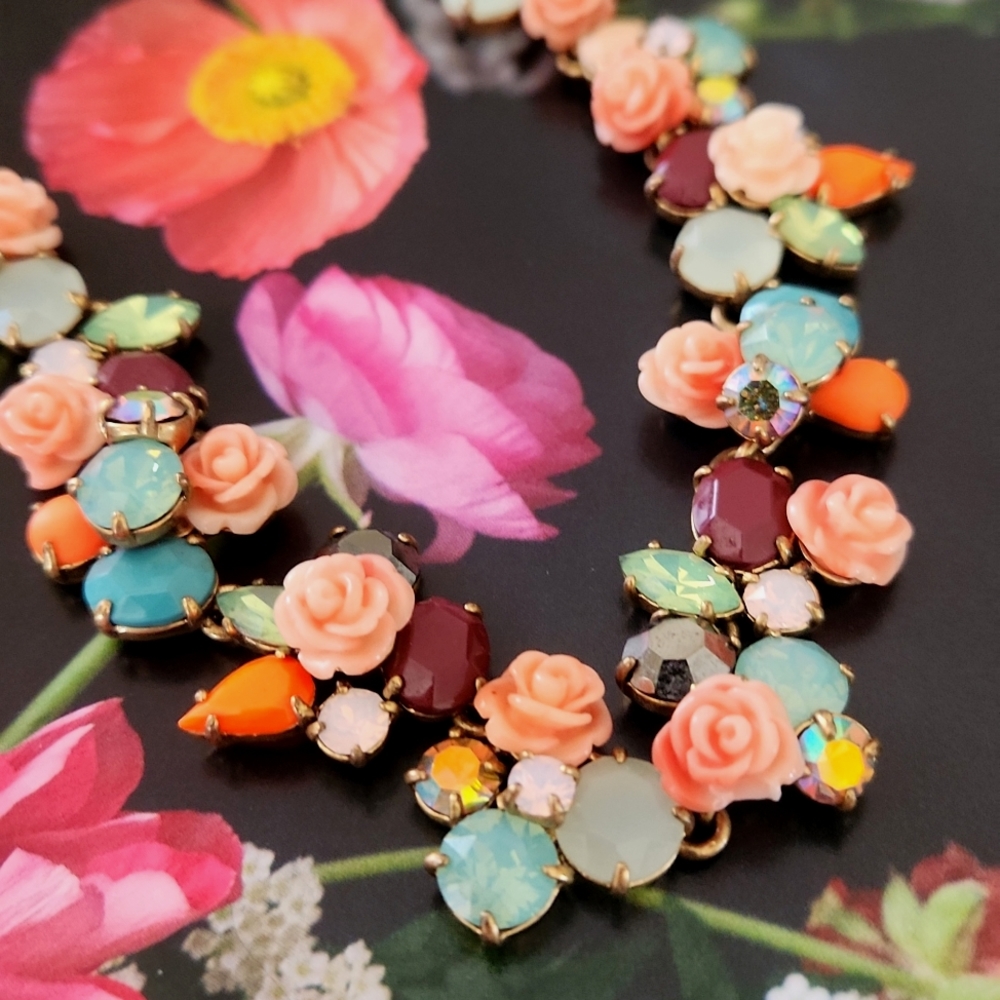 Floral Gardens Infinity Statement Necklace by J. Crew